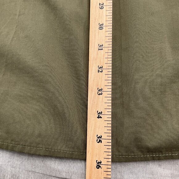 Southpole Shirt Men 6XB Green Camp Casual Zip Streetwear Short Sleeve Flaws - Picture 9 of 12